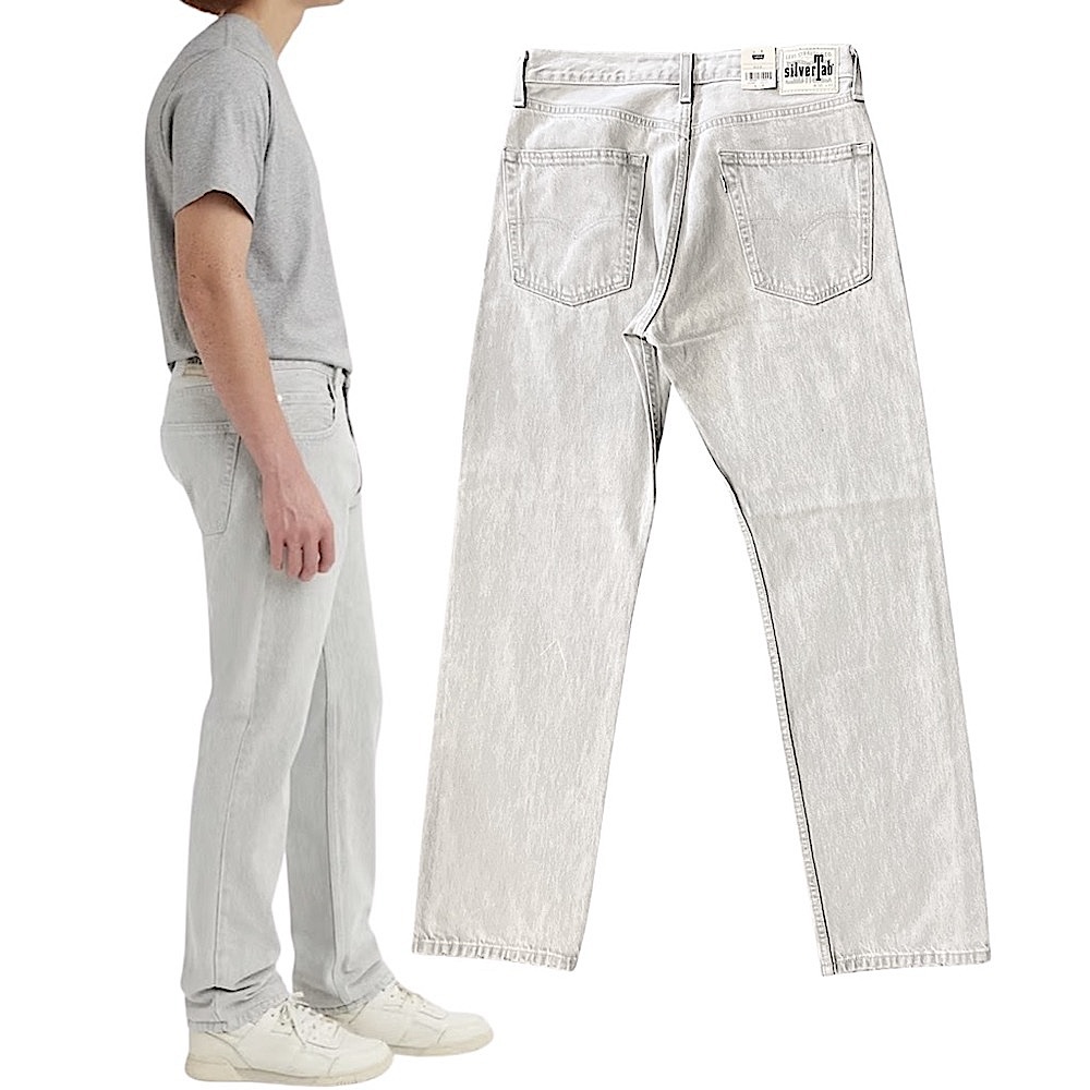 LEVI'S® MEN'S SILVERTAB STRAIGHT Light Gray Stonewash A3666-0002 - Picture 13 of 14